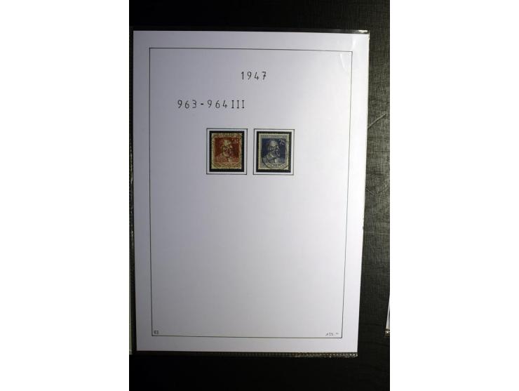 1946/48, gestempelte, stark spezialisierte Sammlung, dabei viele gute Farben (sign. oder mit Fotobefund Arge Kontrollrat), Ob