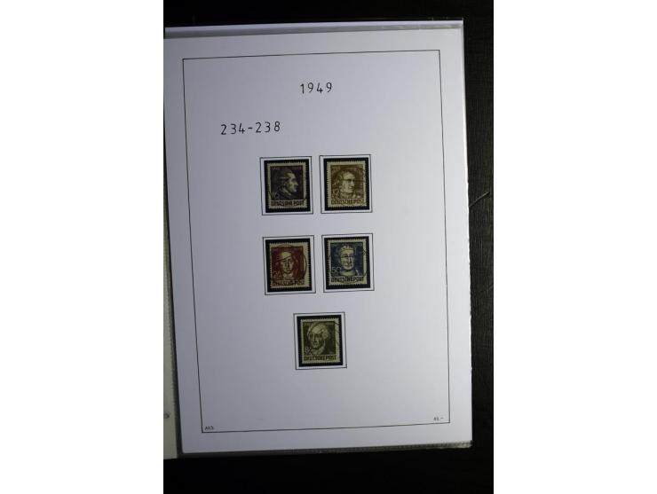 1945/49, gestempelte Sammlung mit u.a. Mi.-Nr. 8y, 10y, 14y, 18IId, 20-22, 24c, 29xb, 32xb, 33xc, 33ye, 40yb, 41, 43c, 56b, 5