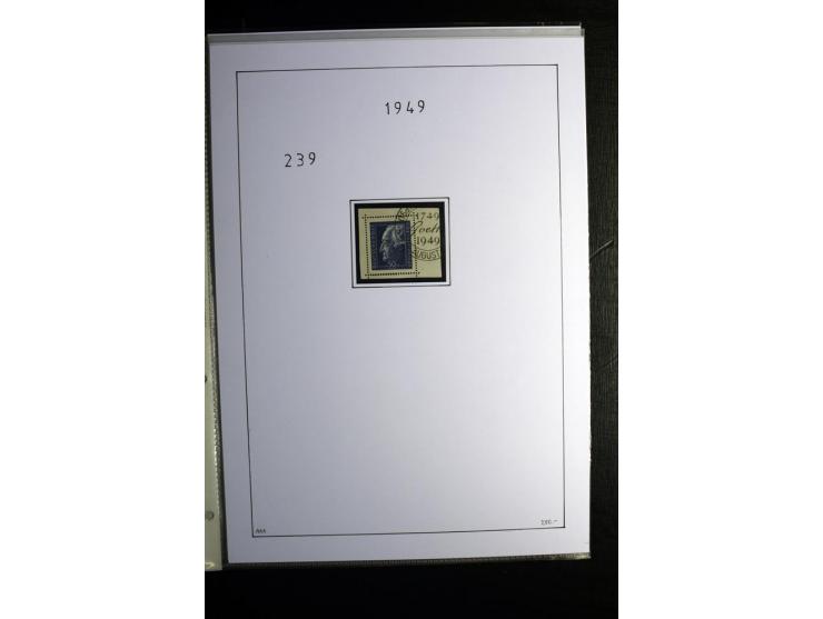 1945/49, gestempelte Sammlung mit u.a. Mi.-Nr. 8y, 10y, 14y, 18IId, 20-22, 24c, 29xb, 32xb, 33xc, 33ye, 40yb, 41, 43c, 56b, 5