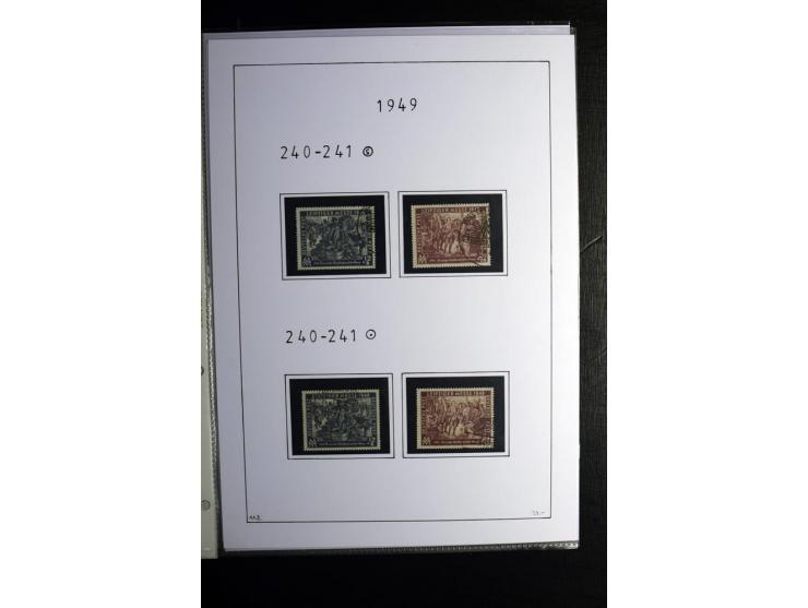1945/49, gestempelte Sammlung mit u.a. Mi.-Nr. 8y, 10y, 14y, 18IId, 20-22, 24c, 29xb, 32xb, 33xc, 33ye, 40yb, 41, 43c, 56b, 5