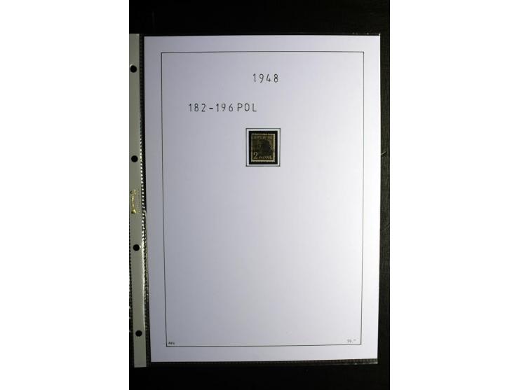 1945/49, gestempelte Sammlung mit u.a. Mi.-Nr. 8y, 10y, 14y, 18IId, 20-22, 24c, 29xb, 32xb, 33xc, 33ye, 40yb, 41, 43c, 56b, 5