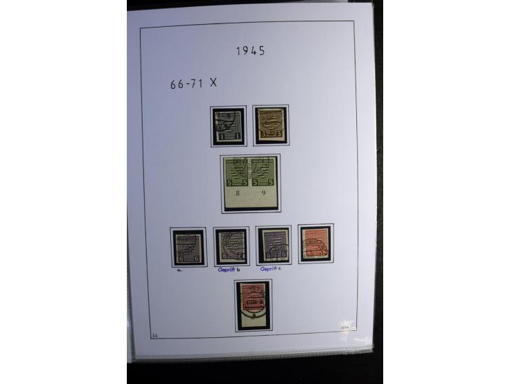 1945/49, gestempelte Sammlung mit u.a. Mi.-Nr. 8y, 10y, 14y, 18IId, 20-22, 24c, 29xb, 32xb, 33xc, 33ye, 40yb, 41, 43c, 56b, 5