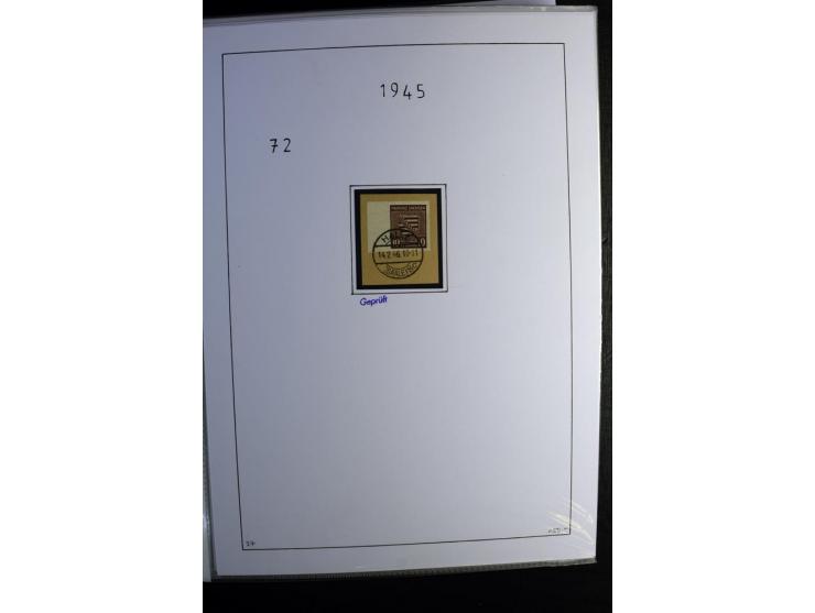 1945/49, gestempelte Sammlung mit u.a. Mi.-Nr. 8y, 10y, 14y, 18IId, 20-22, 24c, 29xb, 32xb, 33xc, 33ye, 40yb, 41, 43c, 56b, 5