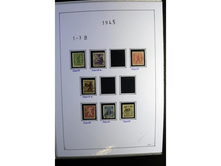 1945/49, gestempelte Sammlung mit u.a. Mi.-Nr. 8y, 10y, 14y, 18IId, 20-22, 24c, 29xb, 32xb, 33xc, 33ye, 40yb, 41, 43c, 56b, 5