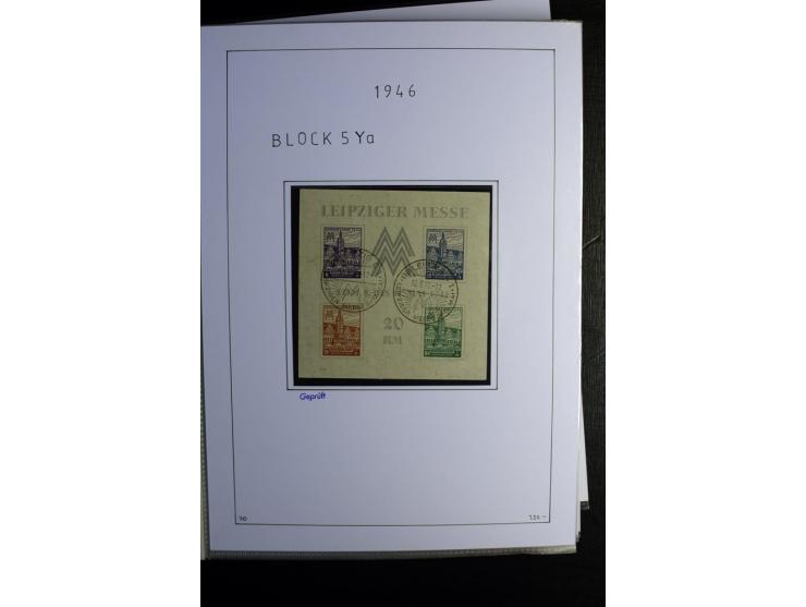 1945/49, gestempelte Sammlung mit u.a. Mi.-Nr. 8y, 10y, 14y, 18IId, 20-22, 24c, 29xb, 32xb, 33xc, 33ye, 40yb, 41, 43c, 56b, 5