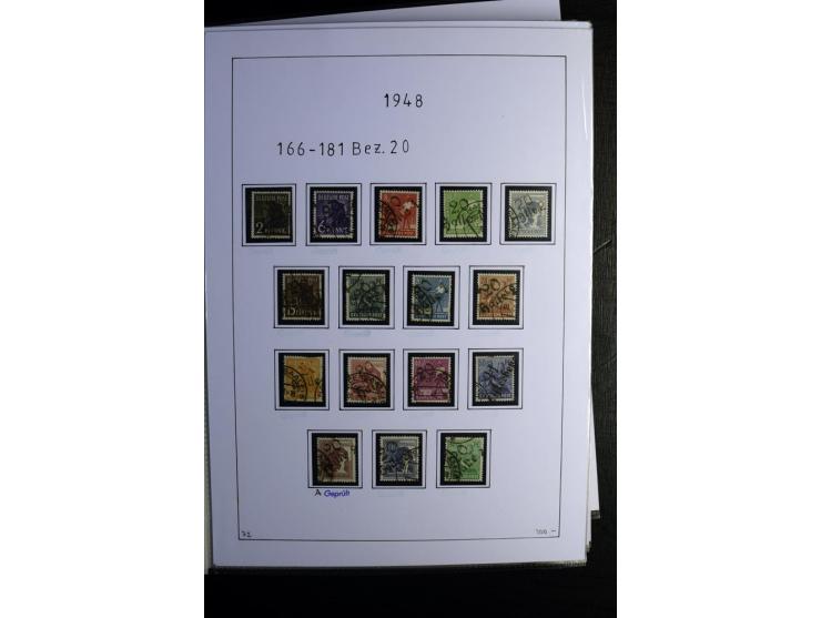 1945/49, gestempelte Sammlung mit u.a. Mi.-Nr. 8y, 10y, 14y, 18IId, 20-22, 24c, 29xb, 32xb, 33xc, 33ye, 40yb, 41, 43c, 56b, 5