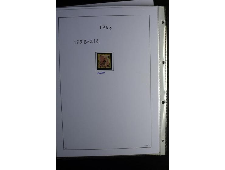 1945/49, gestempelte Sammlung mit u.a. Mi.-Nr. 8y, 10y, 14y, 18IId, 20-22, 24c, 29xb, 32xb, 33xc, 33ye, 40yb, 41, 43c, 56b, 5