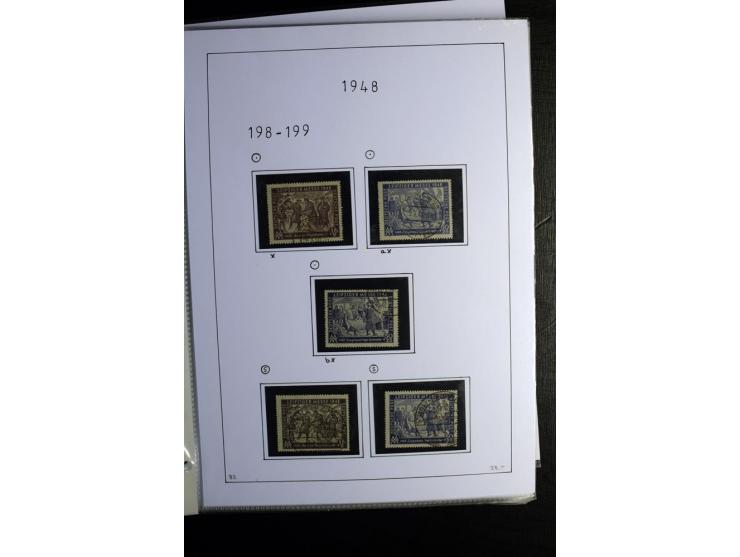 1945/49, gestempelte Sammlung mit u.a. Mi.-Nr. 8y, 10y, 14y, 18IId, 20-22, 24c, 29xb, 32xb, 33xc, 33ye, 40yb, 41, 43c, 56b, 5