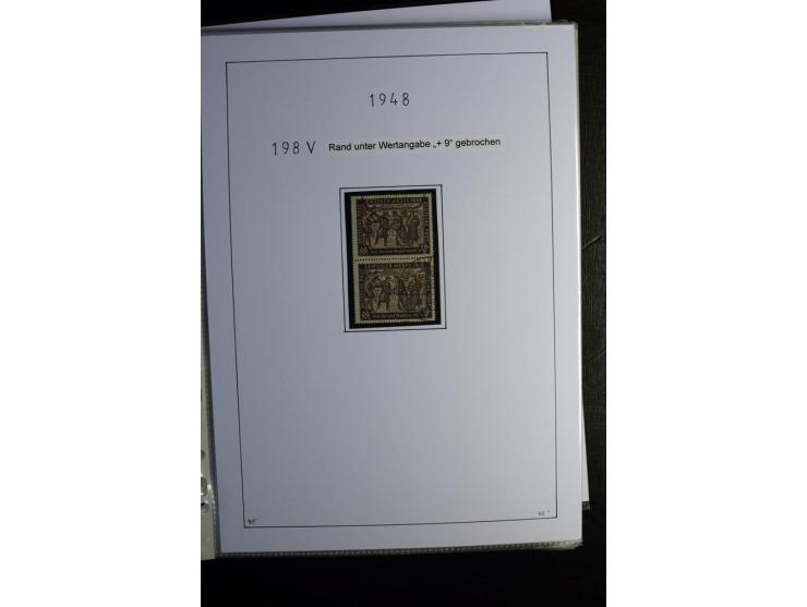 1945/49, gestempelte Sammlung mit u.a. Mi.-Nr. 8y, 10y, 14y, 18IId, 20-22, 24c, 29xb, 32xb, 33xc, 33ye, 40yb, 41, 43c, 56b, 5