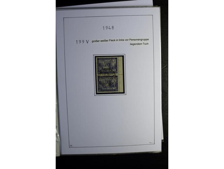 1945/49, gestempelte Sammlung mit u.a. Mi.-Nr. 8y, 10y, 14y, 18IId, 20-22, 24c, 29xb, 32xb, 33xc, 33ye, 40yb, 41, 43c, 56b, 5