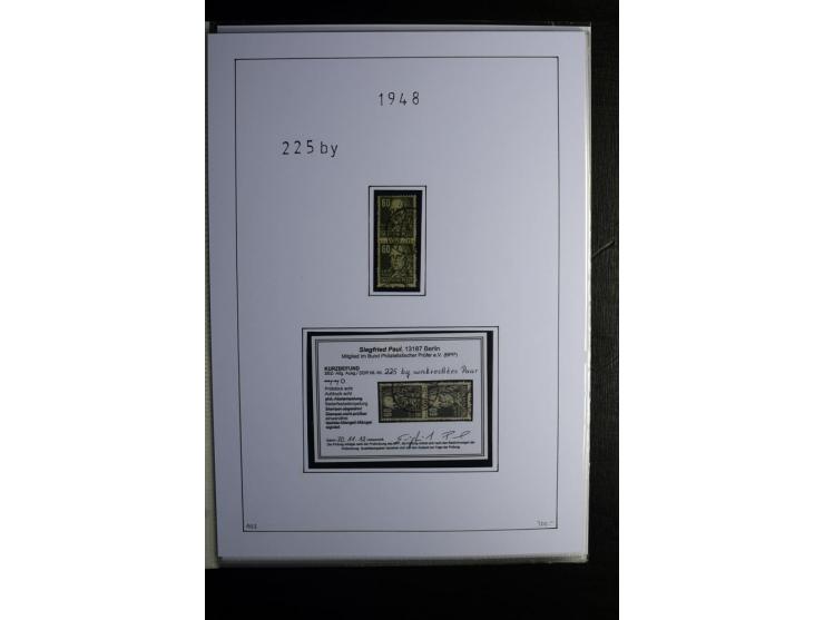 1945/49, gestempelte Sammlung mit u.a. Mi.-Nr. 8y, 10y, 14y, 18IId, 20-22, 24c, 29xb, 32xb, 33xc, 33ye, 40yb, 41, 43c, 56b, 5