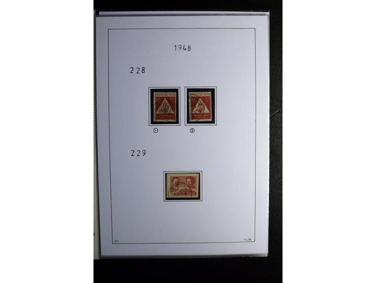 1945/49, gestempelte Sammlung mit u.a. Mi.-Nr. 8y, 10y, 14y, 18IId, 20-22, 24c, 29xb, 32xb, 33xc, 33ye, 40yb, 41, 43c, 56b, 5