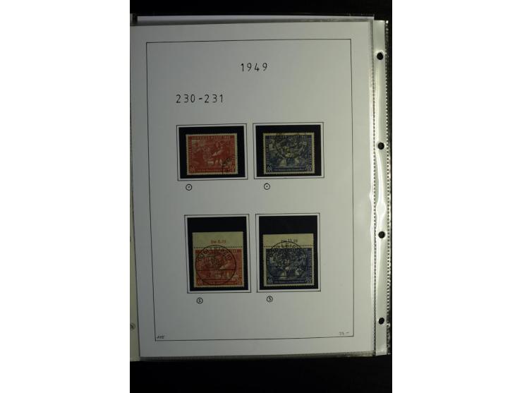 1945/49, gestempelte Sammlung mit u.a. Mi.-Nr. 8y, 10y, 14y, 18IId, 20-22, 24c, 29xb, 32xb, 33xc, 33ye, 40yb, 41, 43c, 56b, 5