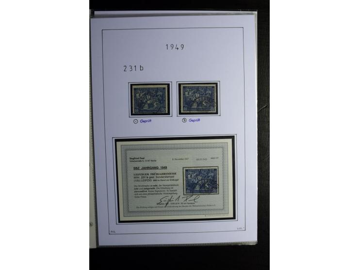 1945/49, gestempelte Sammlung mit u.a. Mi.-Nr. 8y, 10y, 14y, 18IId, 20-22, 24c, 29xb, 32xb, 33xc, 33ye, 40yb, 41, 43c, 56b, 5