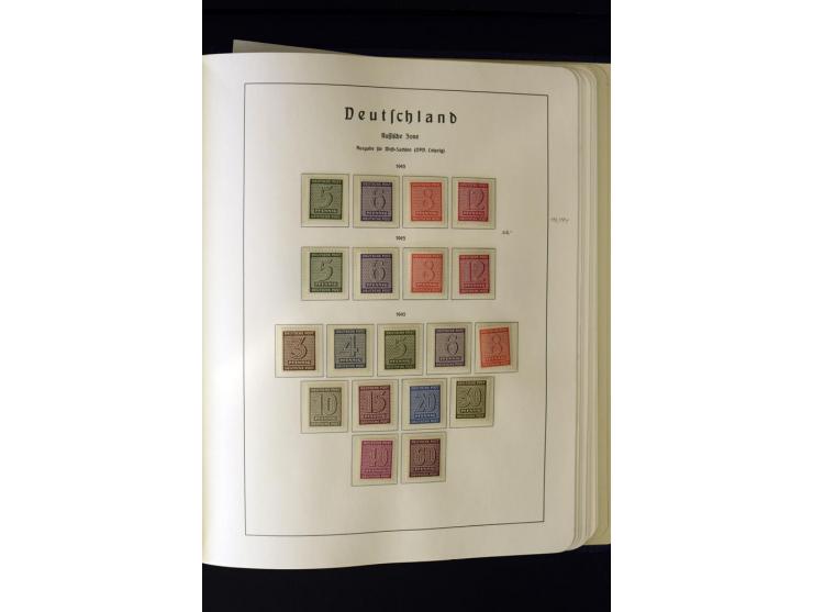 1945/49, postfrische und ungebrauchte Sammlung mit u.a. Mi.-Nr. 41, 80X, 150-55X, Bl.1x (2), 1x KLB, 2x, 2t (2), 2S, 4 (2), 5