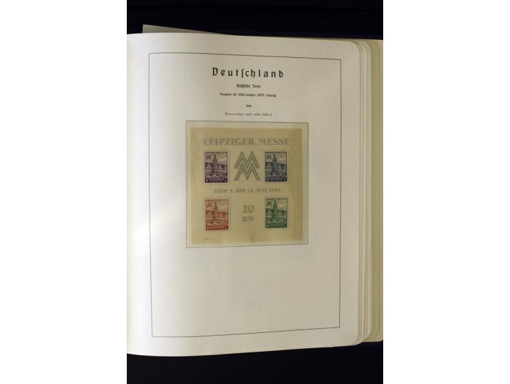 1945/49, postfrische und ungebrauchte Sammlung mit u.a. Mi.-Nr. 41, 80X, 150-55X, Bl.1x (2), 1x KLB, 2x, 2t (2), 2S, 4 (2), 5