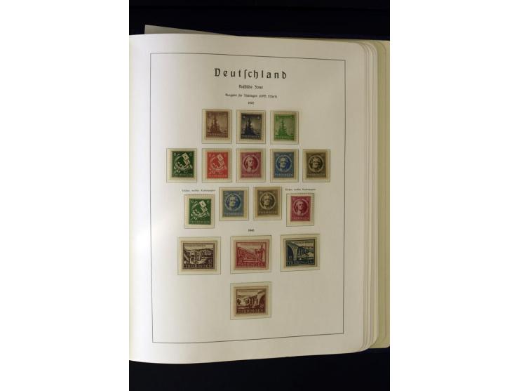 1945/49, postfrische und ungebrauchte Sammlung mit u.a. Mi.-Nr. 41, 80X, 150-55X, Bl.1x (2), 1x KLB, 2x, 2t (2), 2S, 4 (2), 5