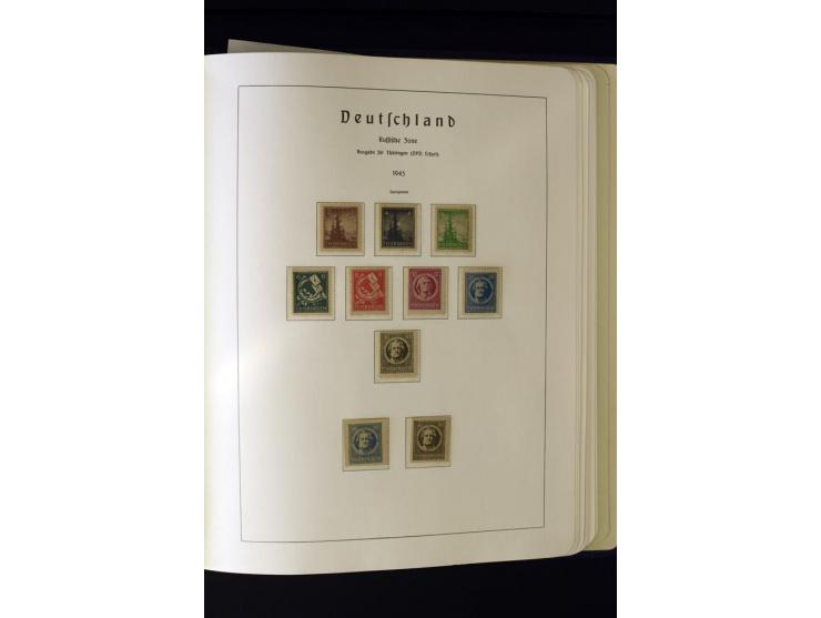1945/49, postfrische und ungebrauchte Sammlung mit u.a. Mi.-Nr. 41, 80X, 150-55X, Bl.1x (2), 1x KLB, 2x, 2t (2), 2S, 4 (2), 5