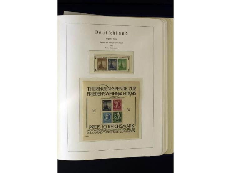 1945/49, postfrische und ungebrauchte Sammlung mit u.a. Mi.-Nr. 41, 80X, 150-55X, Bl.1x (2), 1x KLB, 2x, 2t (2), 2S, 4 (2), 5