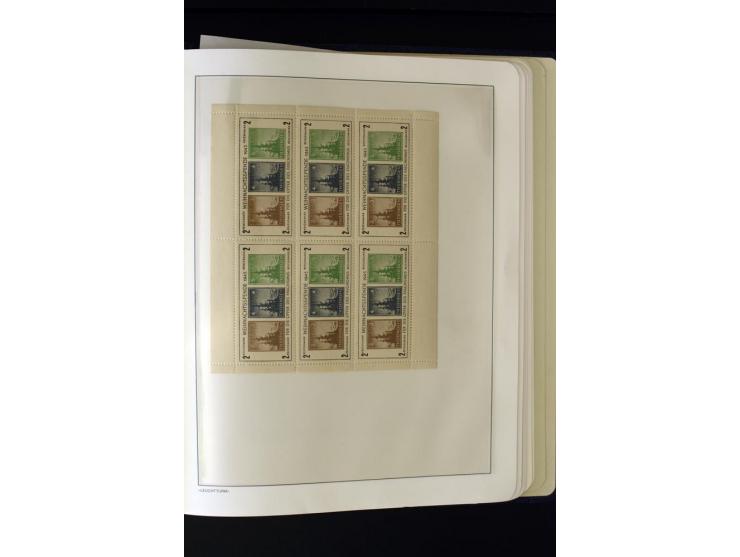 1945/49, postfrische und ungebrauchte Sammlung mit u.a. Mi.-Nr. 41, 80X, 150-55X, Bl.1x (2), 1x KLB, 2x, 2t (2), 2S, 4 (2), 5