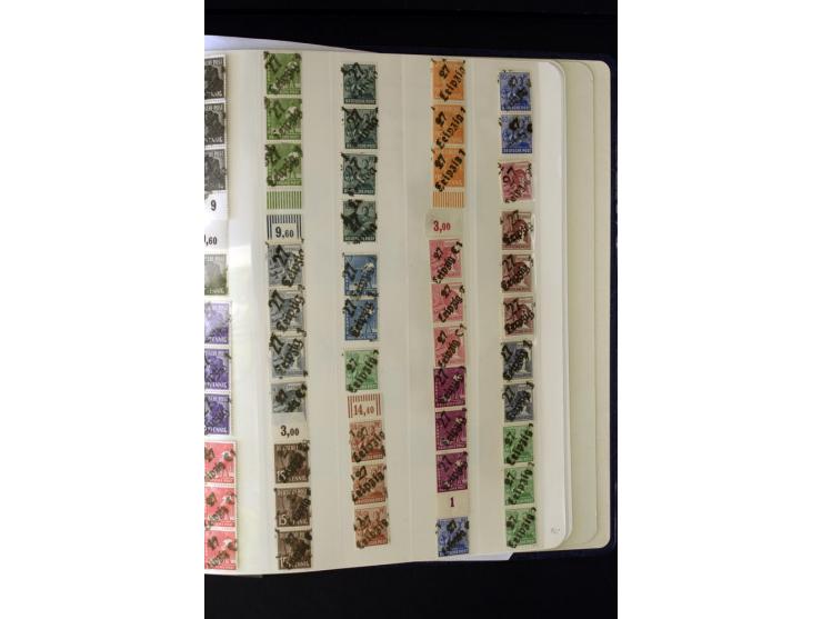 1945/49, postfrische und ungebrauchte Sammlung mit u.a. Mi.-Nr. 41, 80X, 150-55X, Bl.1x (2), 1x KLB, 2x, 2t (2), 2S, 4 (2), 5