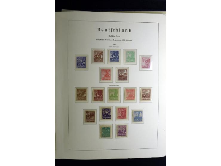 1945/49, postfrische und ungebrauchte Sammlung mit u.a. Mi.-Nr. 41, 80X, 150-55X, Bl.1x (2), 1x KLB, 2x, 2t (2), 2S, 4 (2), 5