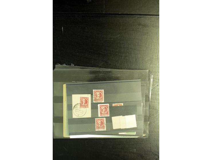 1945/46, postfrische, ungebrauchte und gestempelte Partie mit guten Ausgaben wie Mi.-Nr. 95AXar gestempelt (Fotoattest Jasch 