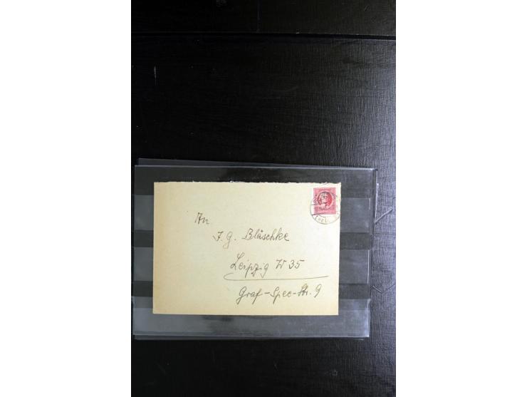 1945/46, postfrische, ungebrauchte und gestempelte Partie mit guten Ausgaben wie Mi.-Nr. 95AXar gestempelt (Fotoattest Jasch 
