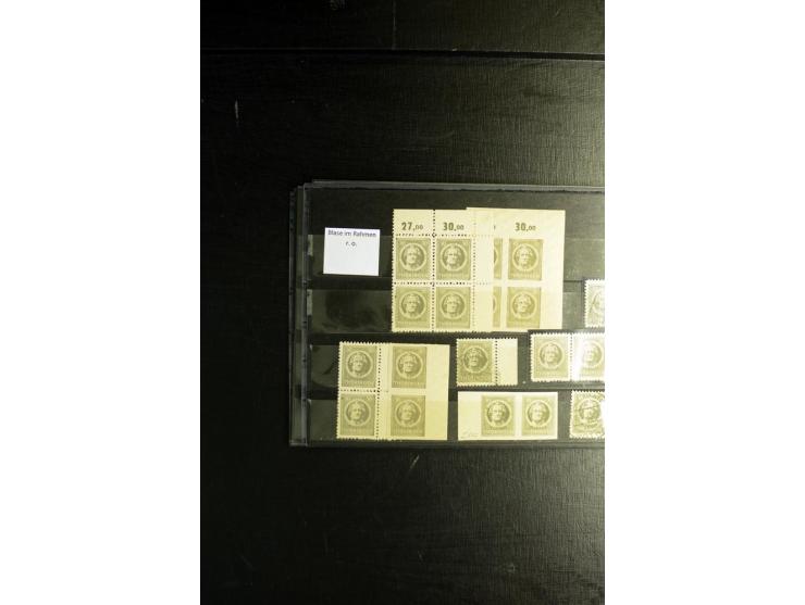 1945/46, postfrische, ungebrauchte und gestempelte Partie mit guten Ausgaben wie Mi.-Nr. 95AXar gestempelt (Fotoattest Jasch 