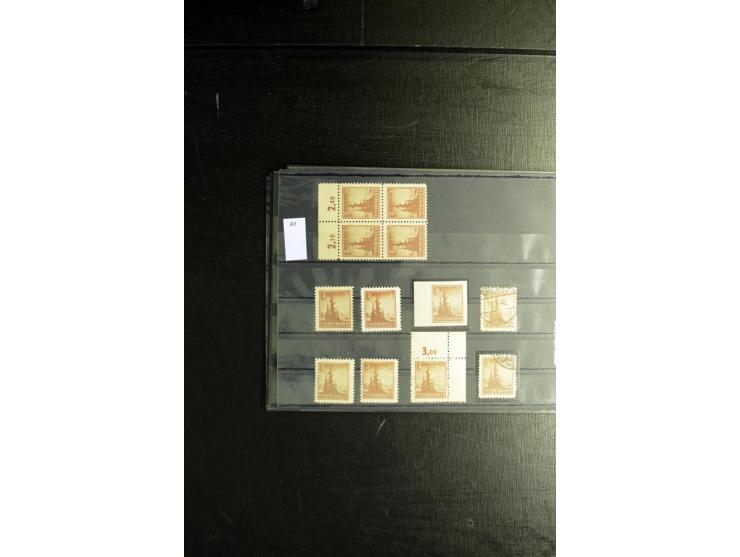 1945/46, postfrische, ungebrauchte und gestempelte Partie mit guten Ausgaben wie Mi.-Nr. 95AXar gestempelt (Fotoattest Jasch 