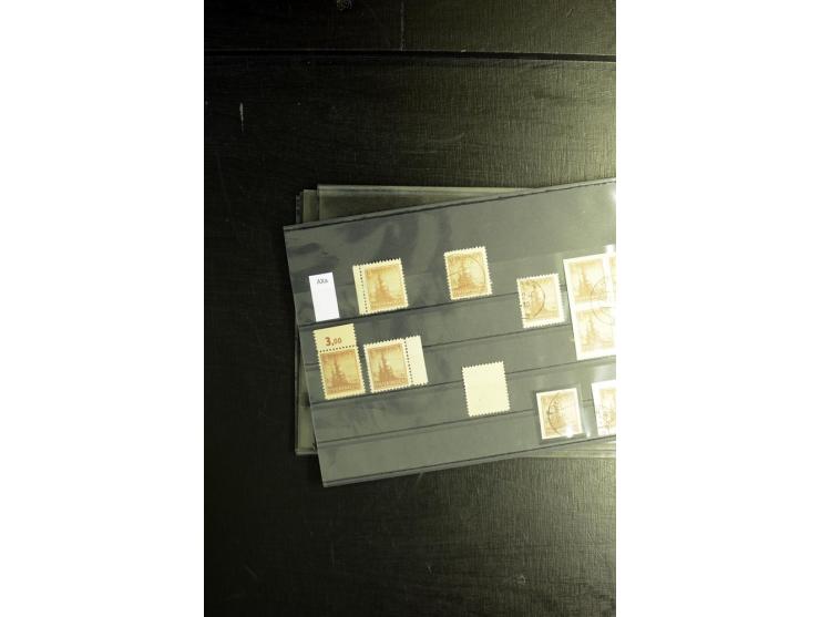 1945/46, postfrische, ungebrauchte und gestempelte Partie mit guten Ausgaben wie Mi.-Nr. 95AXar gestempelt (Fotoattest Jasch 