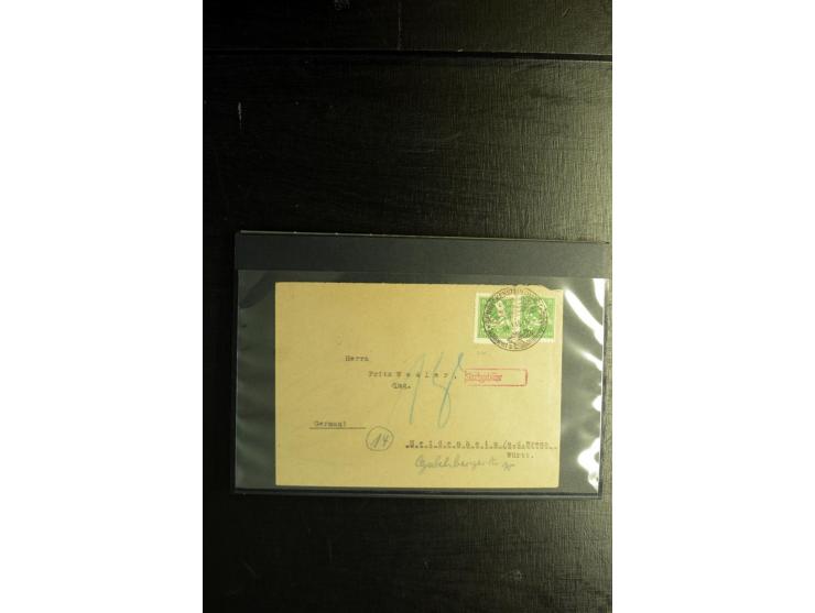 1945/46, postfrische, ungebrauchte und gestempelte Partie mit guten Ausgaben wie Mi.-Nr. 95AXar gestempelt (Fotoattest Jasch 