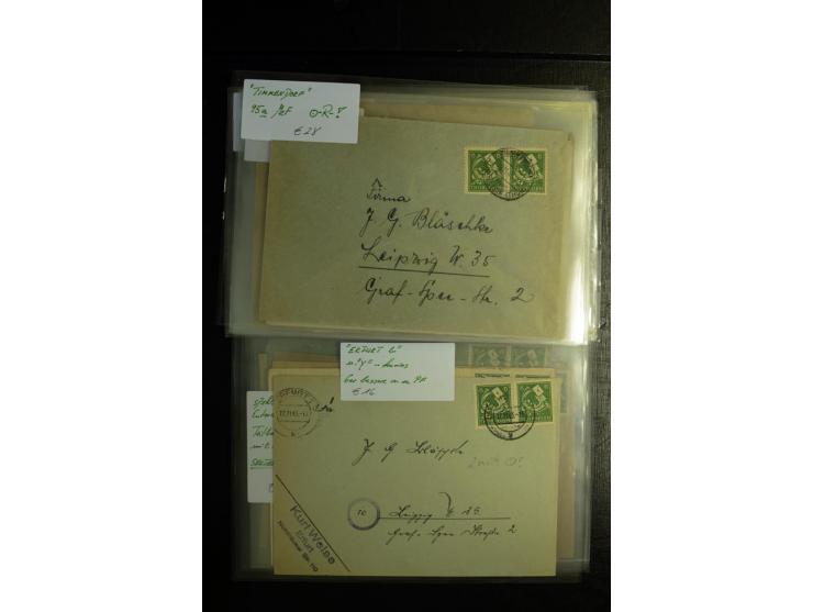 1945/46, postfrische, ungebrauchte und gestempelte Partie mit guten Ausgaben wie Mi.-Nr. 95AXar gestempelt (Fotoattest Jasch 