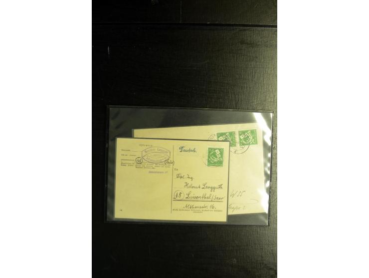 1945/46, postfrische, ungebrauchte und gestempelte Partie mit guten Ausgaben wie Mi.-Nr. 95AXar gestempelt (Fotoattest Jasch 