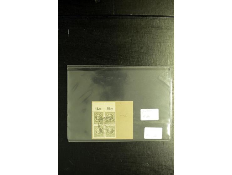 1945/46, postfrische, ungebrauchte und gestempelte Partie mit guten Ausgaben wie Mi.-Nr. 95AXar gestempelt (Fotoattest Jasch 