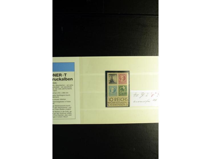 1945/46, postfrische, ungebrauchte und gestempelte Partie mit guten Ausgaben wie Mi.-Nr. 95AXar gestempelt (Fotoattest Jasch 