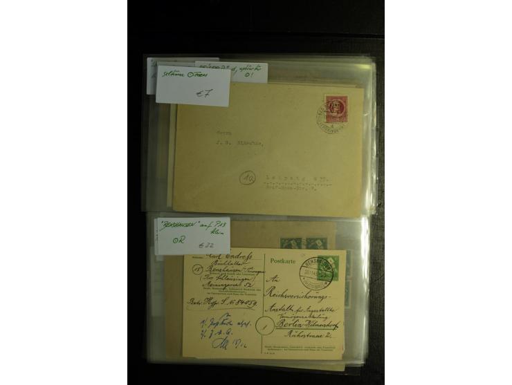 1945/46, postfrische, ungebrauchte und gestempelte Partie mit guten Ausgaben wie Mi.-Nr. 95AXar gestempelt (Fotoattest Jasch 