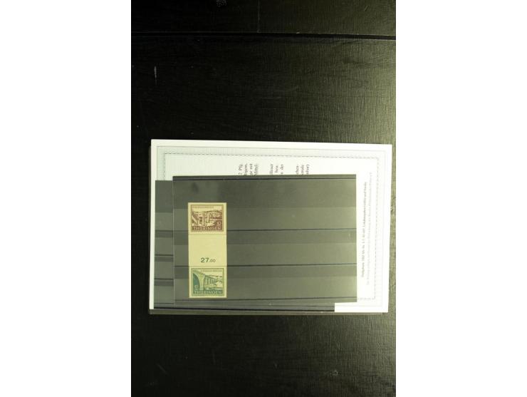1945/46, postfrische, ungebrauchte und gestempelte Partie mit guten Ausgaben wie Mi.-Nr. 95AXar gestempelt (Fotoattest Jasch 