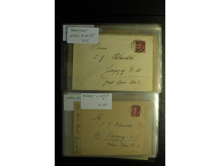 1945/46, postfrische, ungebrauchte und gestempelte Partie mit guten Ausgaben wie Mi.-Nr. 95AXar gestempelt (Fotoattest Jasch 
