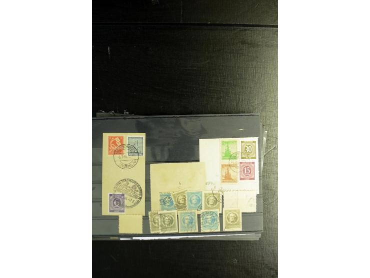 1945/46, postfrische, ungebrauchte und gestempelte Partie mit guten Ausgaben wie Mi.-Nr. 95AXar gestempelt (Fotoattest Jasch 