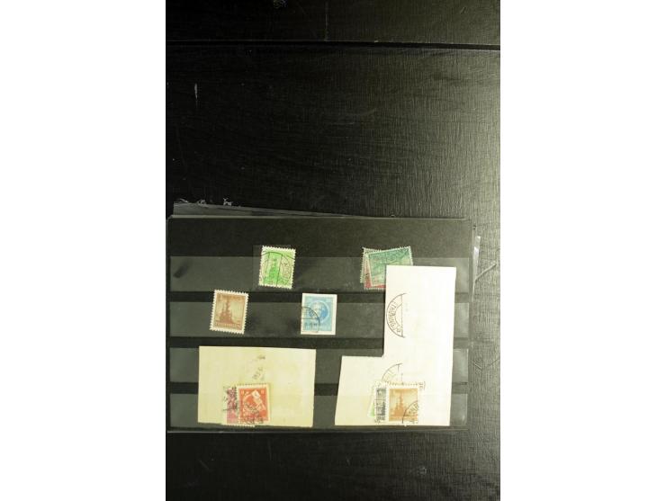 1945/46, postfrische, ungebrauchte und gestempelte Partie mit guten Ausgaben wie Mi.-Nr. 95AXar gestempelt (Fotoattest Jasch 