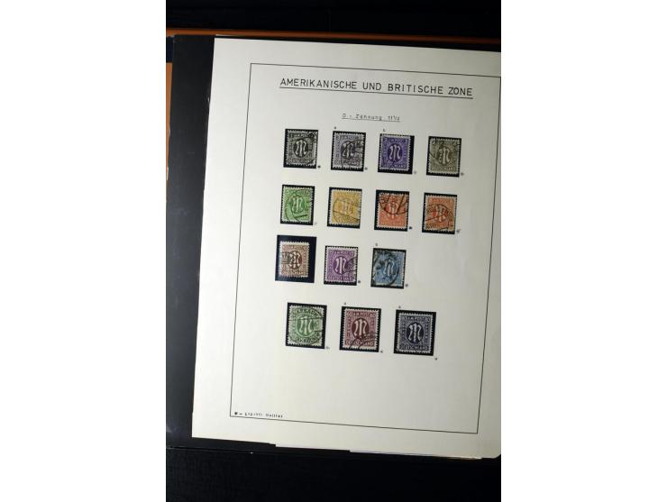 1945/46, AM Post, reichhaltige 3-bändige Spezialsammlung, beginnend mit dem sogenannten 'Aachener Bogen' sowie 2 Bürgermeiste