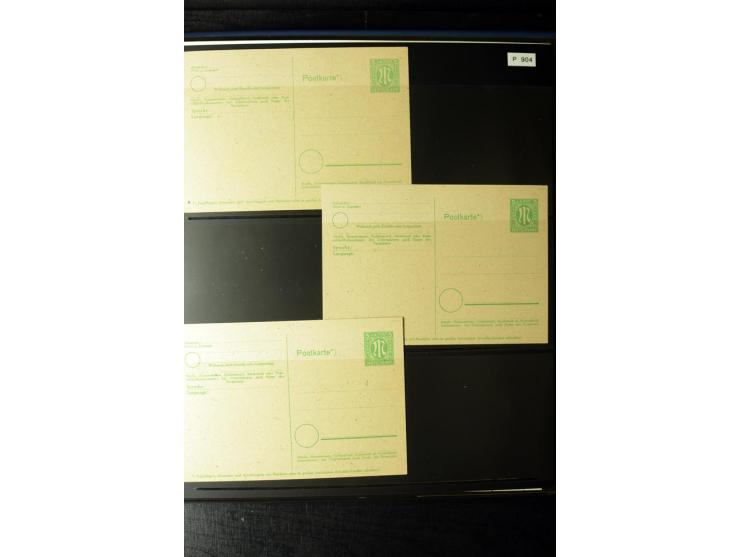 1945/46, AM Post, reichhaltige 3-bändige Spezialsammlung, beginnend mit dem sogenannten 'Aachener Bogen' sowie 2 Bürgermeiste