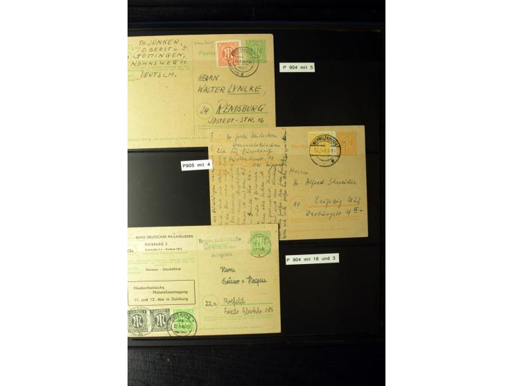 1945/46, AM Post, reichhaltige 3-bändige Spezialsammlung, beginnend mit dem sogenannten 'Aachener Bogen' sowie 2 Bürgermeiste