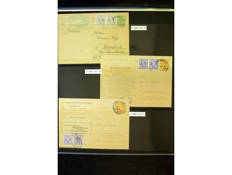 1945/46, AM Post, reichhaltige 3-bändige Spezialsammlung, beginnend mit dem sogenannten 'Aachener Bogen' sowie 2 Bürgermeiste