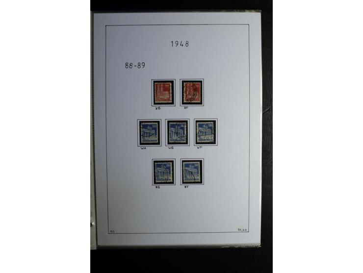 1945/49, gestempelte, stark spezialisierte Sammlung mit u.a. Mi.-Nr. 7I-III, 10B, 13C, 13E, 17bD, 20AXa, 22D (Fotoattest Wehn