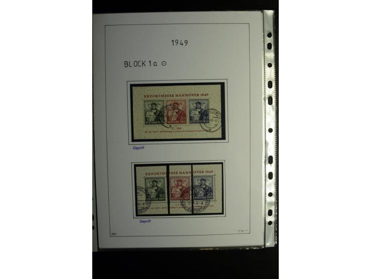 1945/49, gestempelte, stark spezialisierte Sammlung mit u.a. Mi.-Nr. 7I-III, 10B, 13C, 13E, 17bD, 20AXa, 22D (Fotoattest Wehn