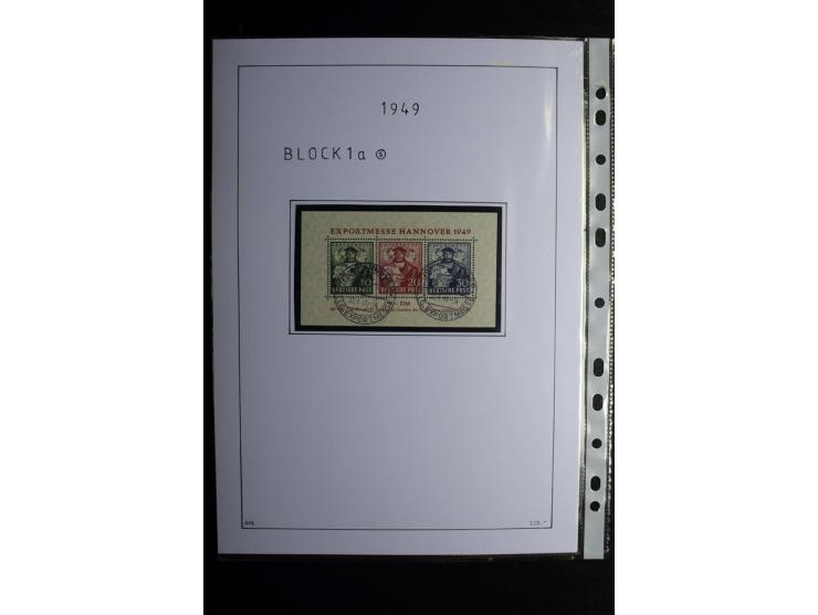 1945/49, gestempelte, stark spezialisierte Sammlung mit u.a. Mi.-Nr. 7I-III, 10B, 13C, 13E, 17bD, 20AXa, 22D (Fotoattest Wehn