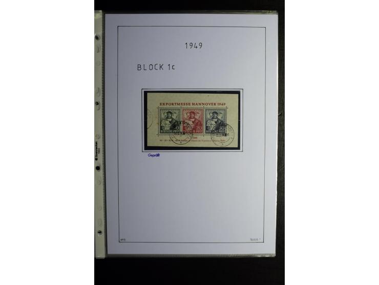 1945/49, gestempelte, stark spezialisierte Sammlung mit u.a. Mi.-Nr. 7I-III, 10B, 13C, 13E, 17bD, 20AXa, 22D (Fotoattest Wehn