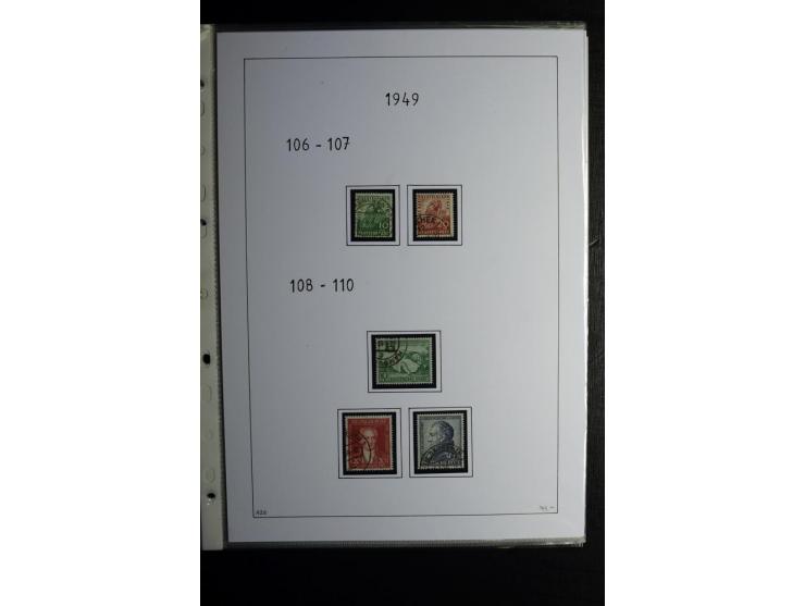 1945/49, gestempelte, stark spezialisierte Sammlung mit u.a. Mi.-Nr. 7I-III, 10B, 13C, 13E, 17bD, 20AXa, 22D (Fotoattest Wehn